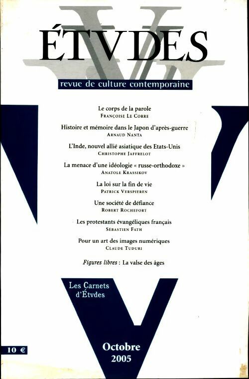 Etudes n°403-4 - Collectif - Livre