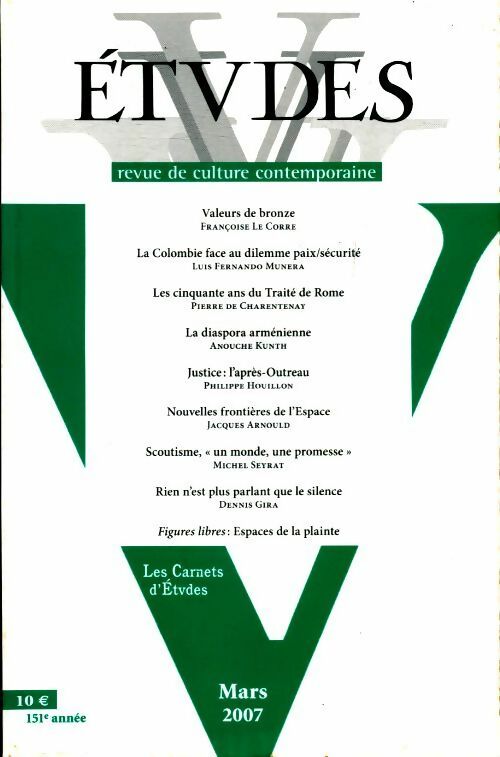 Etudes n°406-3 - Collectif - Livre