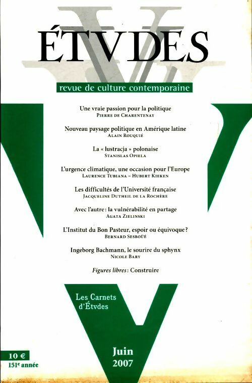Etudes n°406-6 - Collectif - Livre