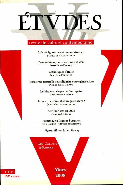 Etudes n°408-3 - Collectif - Livre