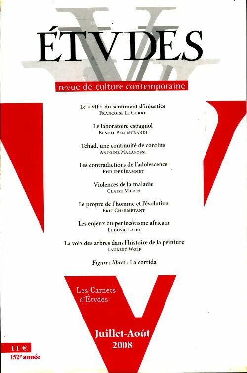 Etudes n°409-1 - Collectif - Livre