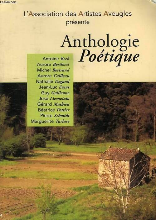 Anthologie poétique - Association Des Artistes Aveugles - Livre