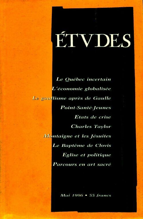 Etudes n°384-5 - Collectif - Livre