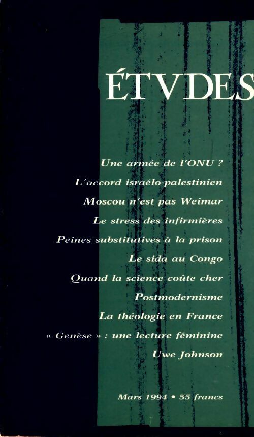 Etudes n°380-3 - Collectif - Livre
