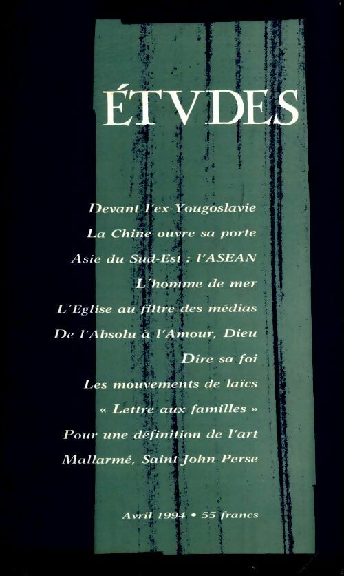 Etudes n°380-4 - Collectif - Livre