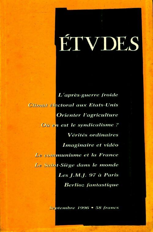 Etudes n°385-3 - Collectif - Livre