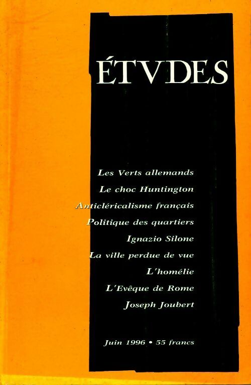 Etudes n°384-6 - Collectif - Livre