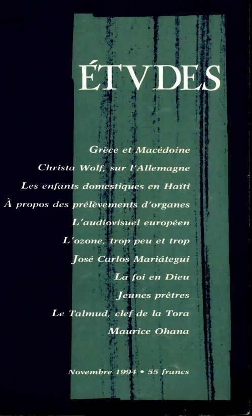 Etudes n°381-5 - Collectif - Livre