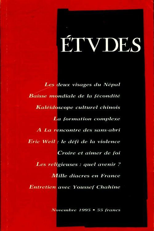 Etudes n°383-5 - Collectif - Livre