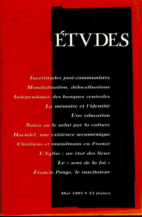 Etudes n°385-5 - Collectif - Livre