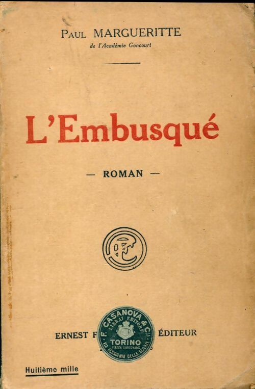 L'embusqué - Paul Margueritte - Livre