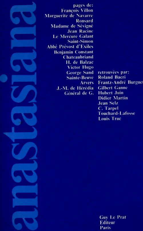 Anastasiana - Collectif - Livre