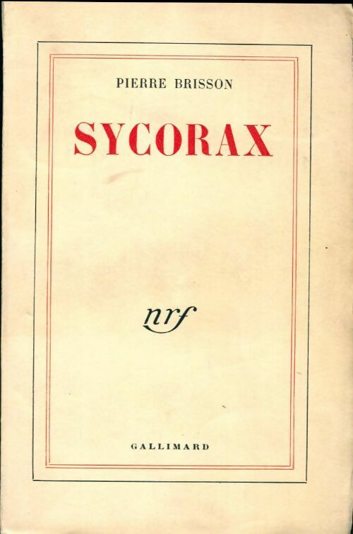 Sycorax - Pierre Brisson - Livre