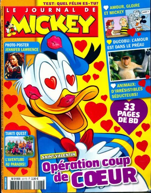 Le journal de Mickey n°3217 : Opération coup de coeur - Collectif - Livre