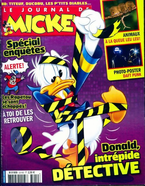 Le journal de Mickey n°3219 : Donald, intrépide détective - Collectif - Livre