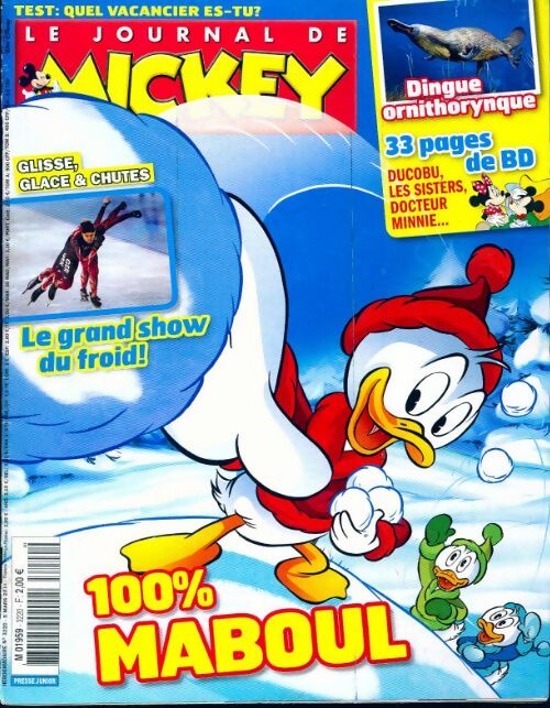 Le journal de Mickey n°3220 : 100% maboul - Collectif - Livre