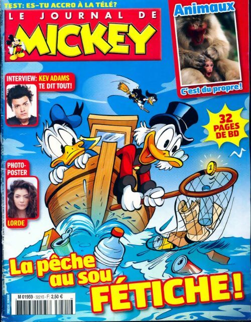 Le journal de Mickey n°3221 : La pêche au sou fétiche - Collectif - Livre