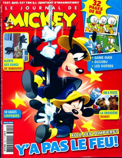 Le journal de Mickey n°3224 : Y'a pas le feu ! - Collectif - Livre