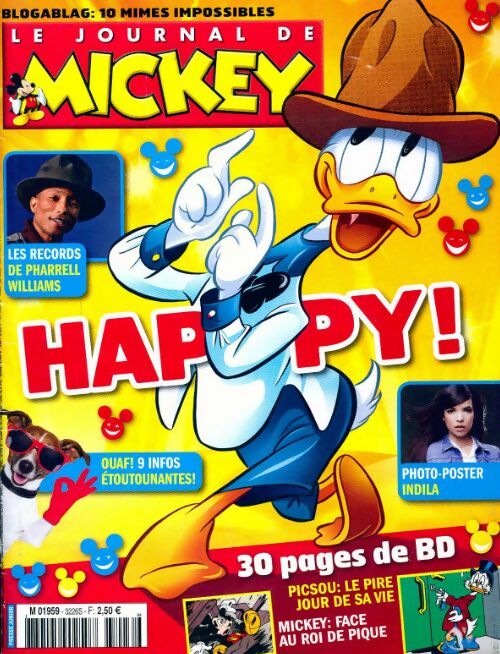 Le journal de Mickey n°3226 : Happy ! - Collectif - Livre