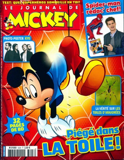 Le journal de Mickey n°3228 : Piégé dans la toile ! - Collectif - Livre