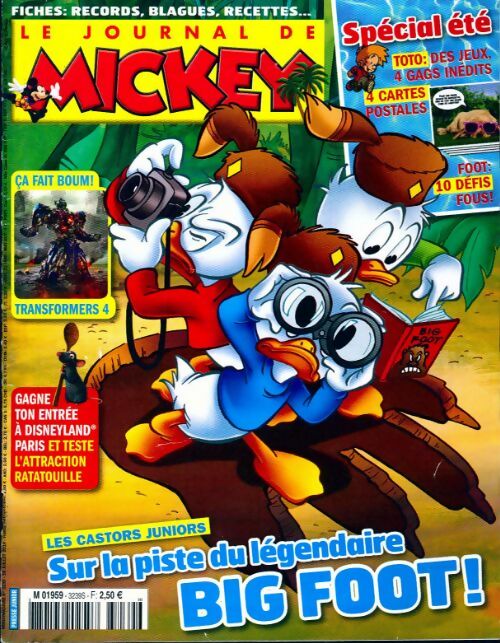 Le journal de Mickey n°3239 : Sur la piste du légendaire Big foot - Collectif - Livre