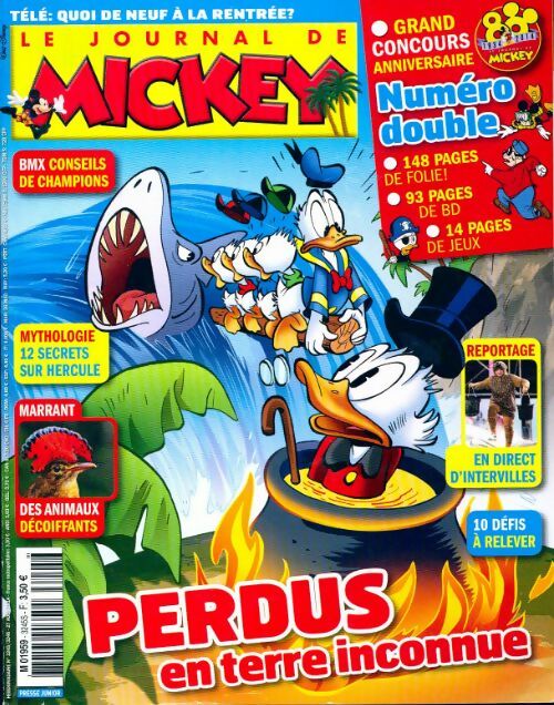 Le journal de Mickey n°3245-3246 : Perdus en terre inconnue - Collectif - Livre