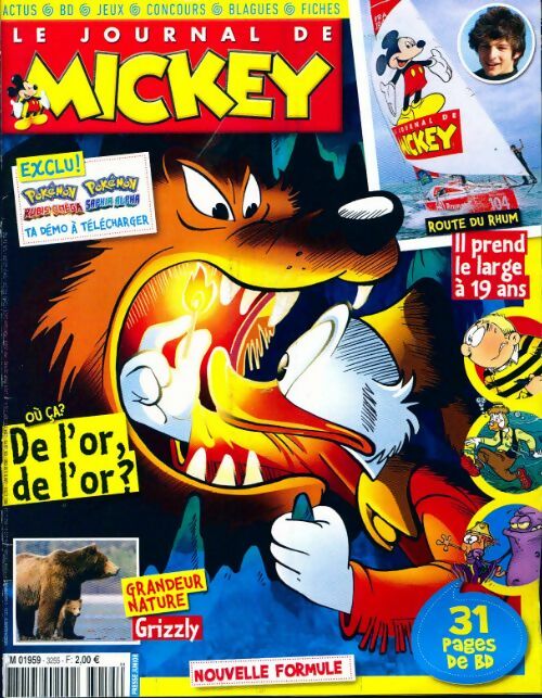 Le journal de Mickey n°3255 : De l'or, de l'or ? - Collectif - Livre