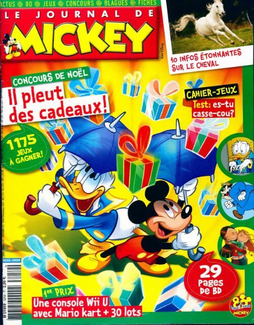 Le journal de Mickey n°3259 : Il pleut des cadeaux ! - Collectif - Livre