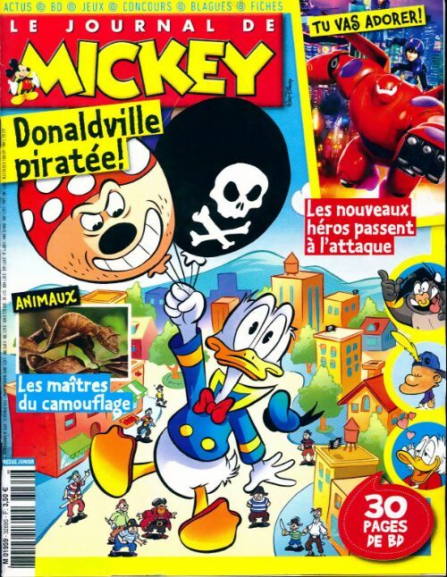 Le journal de Mickey n°3269 : Donaldville piratée ! - Collectif - Livre