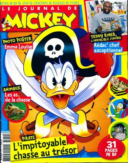 Le journal de Mickey n°3272 : L'impitoyable chasse au trésor - Collectif - Livre