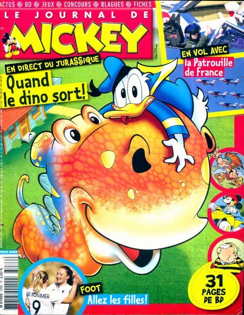 Le journal de Mickey n°3286 : Quand le dino sort ! - Collectif - Livre