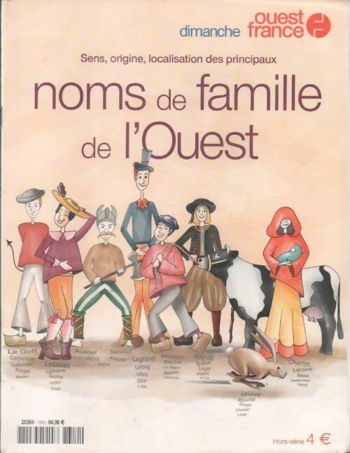 Noms de famille de l'Ouest - Collectif - Livre
