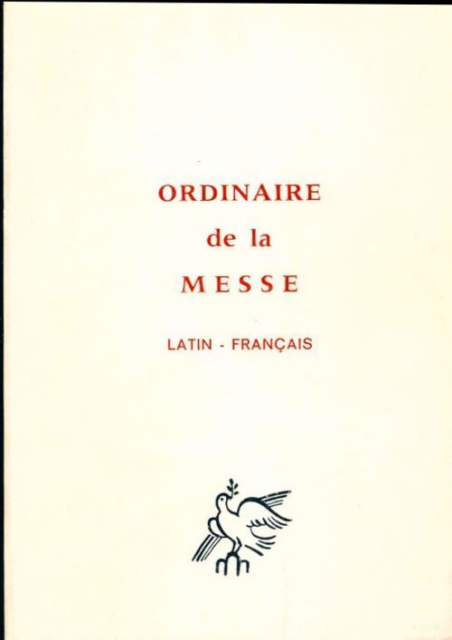 Ordinaire de la messe latin-français - Inconnu - Livre