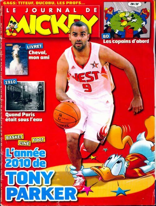 Le journal de Mickey n°3007 : L'année 2010 de Tony Parker - Collectif - Livre