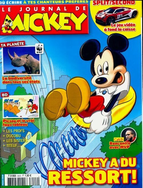 Le journal de Mickey n°3022 : Mickey a du ressort ! - Collectif - Livre