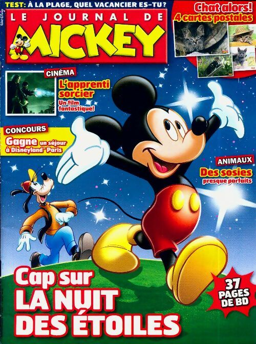 Le journal de Mickey n°3033 : Cap sur la nuit des étoiles - Collectif - Livre