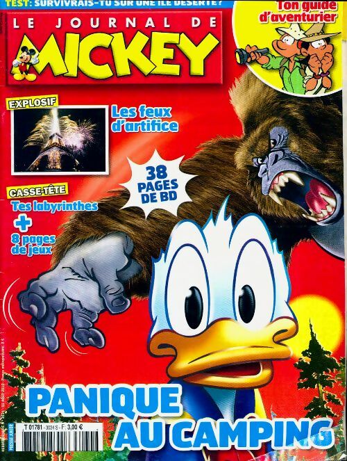 Le journal de Mickey n°3034 : Panique au camping - Collectif - Livre