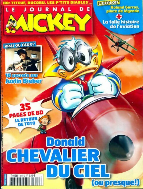 Le journal de Mickey n°3040 : Donald chevalier du ciel - Collectif - Livre