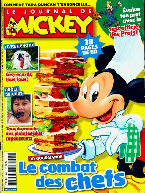 Le journal de Mickey n°3043 : Le combat des chefs - Collectif - Livre
