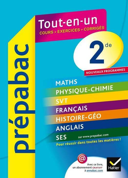 Tout-en-un Seconde : Toutes les matières - Didier Hourquin - Livre