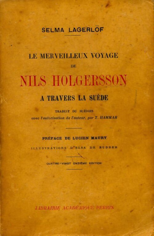 Le merveilleux voyage de Nils Holgersson à travers la Suède - Selma Lagerlöf - Livre
