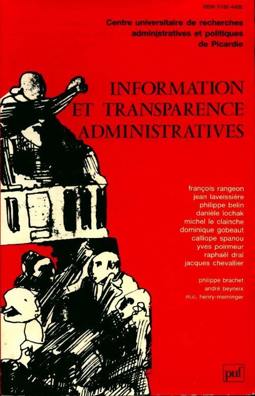 Information et transparence administratives - Collectif - Livre