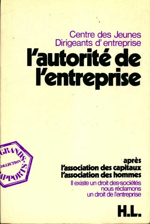 L'autorité de l'entreprise - Collectif - Livre