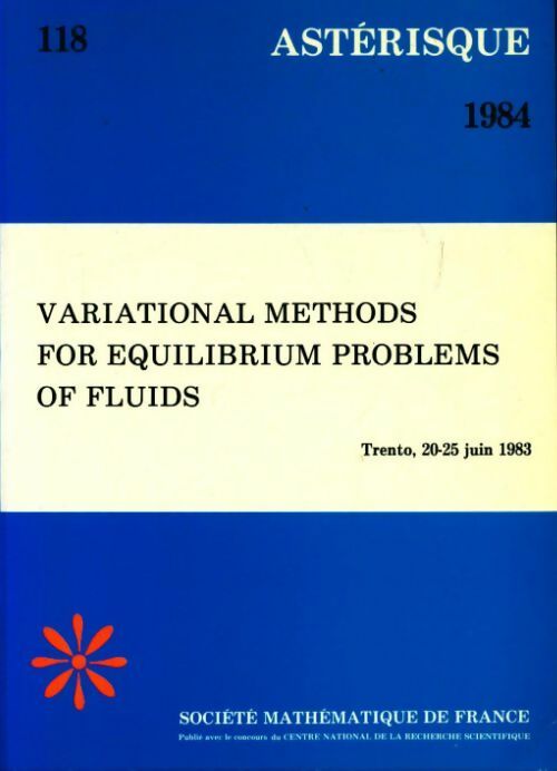 Variational methods for equilibrium problems of fluids - Collectif - Livre