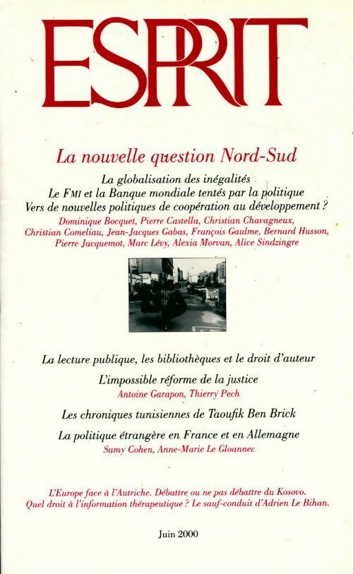 Esprit n°264 : la nouvelle question Nord-Sud - Collectif - Livre