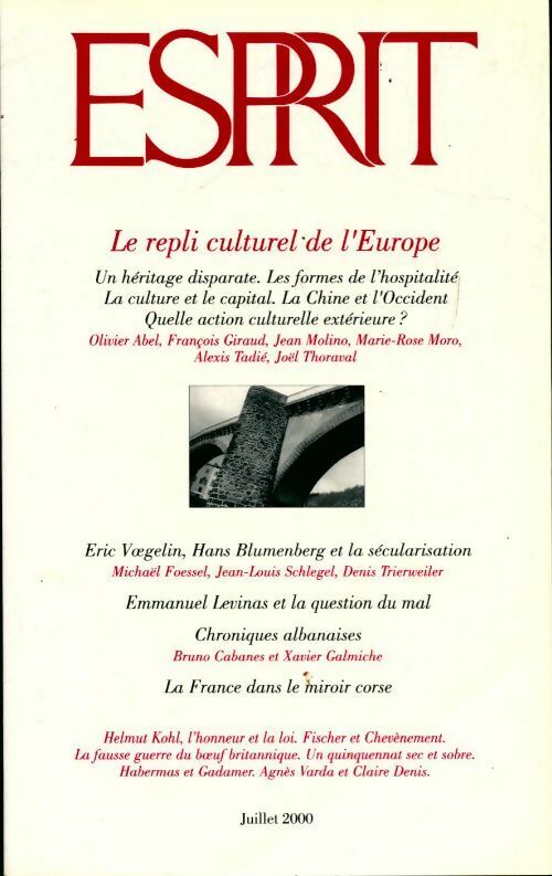 Esprit n°265 : le repli culturel de l'Europe - Collectif - Livre
