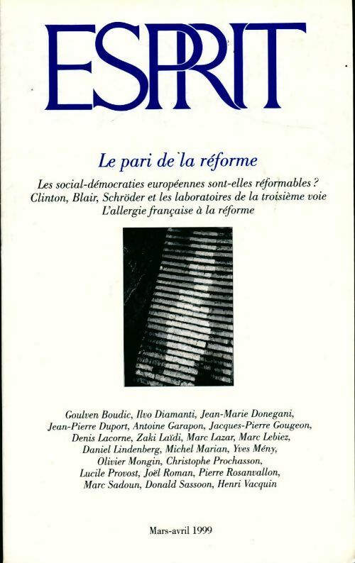 Esprit n°251 : le pari de la réforme - Collectif - Livre