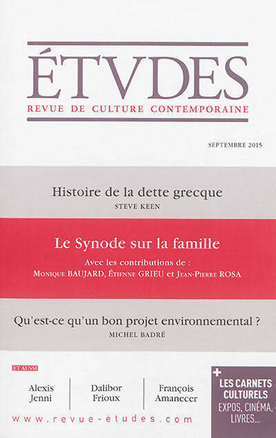 Etudes n°4119 - Collectif - Livre