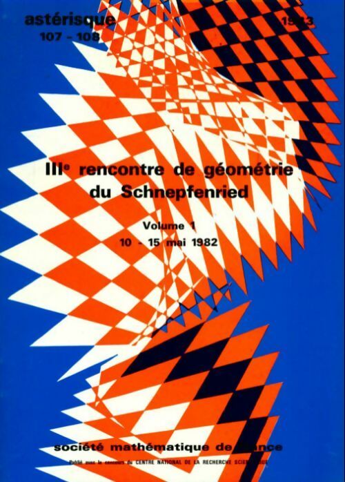 IIIè rencontre de géométrie du Schnepfenried - Collectif - Livre