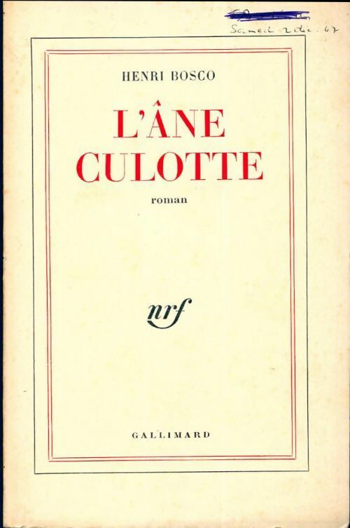 L'âne Culotte - Henri Bosco - Livre